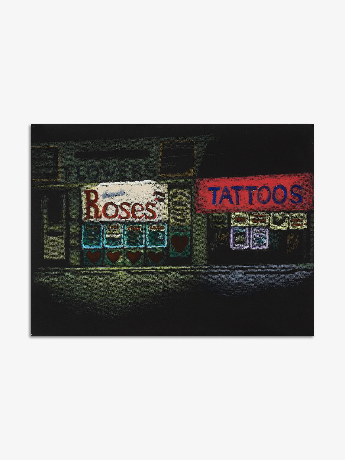 Jane Dickson "Roses and Tattoos" Print